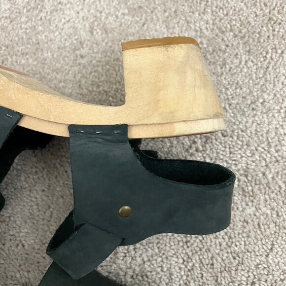 BRYR Emma Closed Toe High Heel Clog Women Size 37 - Picture 3 of 16